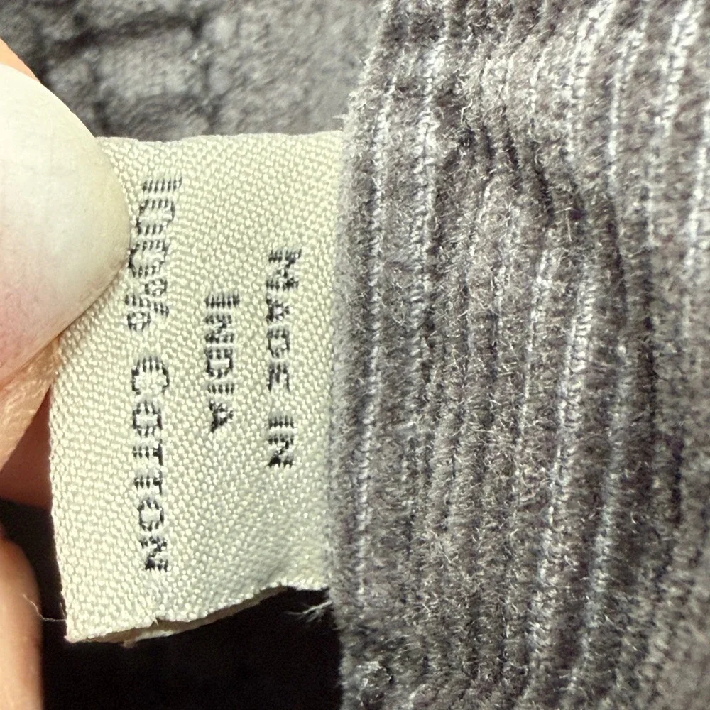 J.Crew Corduroy Pants Mens 32x32 Gray‎ Vintage Slim Straight Cotton Trousers